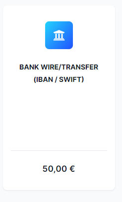 Bank transfer payment on CreatorTraffic